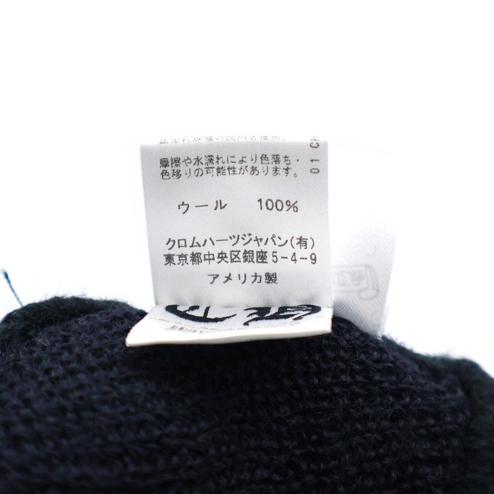 CHROME HEARTS(クロムハーツ) WOOL WATCH CAP CHプラス刺繍ウールビーニー ニットキャップ 帽子 ブラック