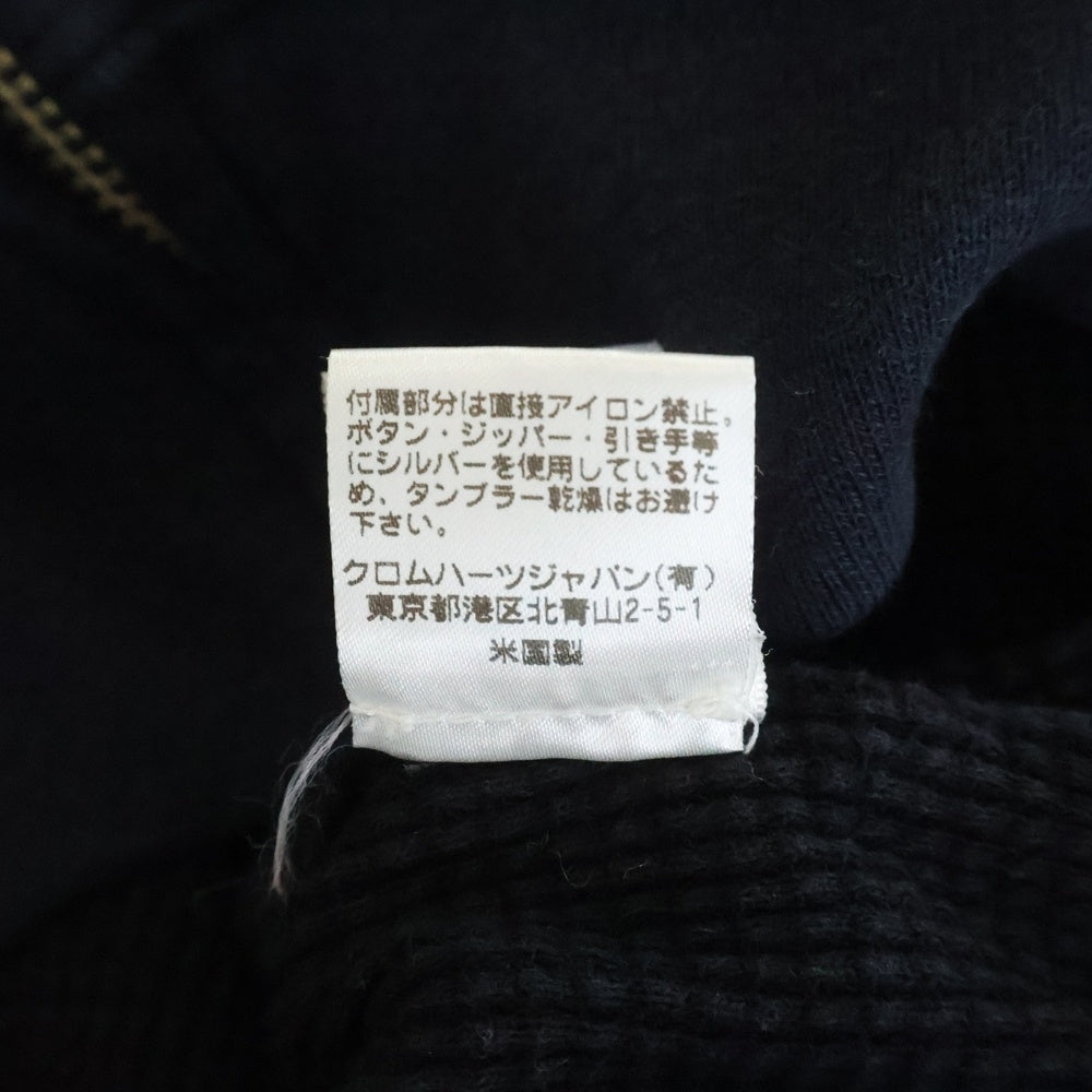 CHROME HEARTS(クロムハーツ) CH PLUS SWTSHRT HD ZIP バックホースシュープリント CHプラス 裏地サーマル ジップアップパーカー