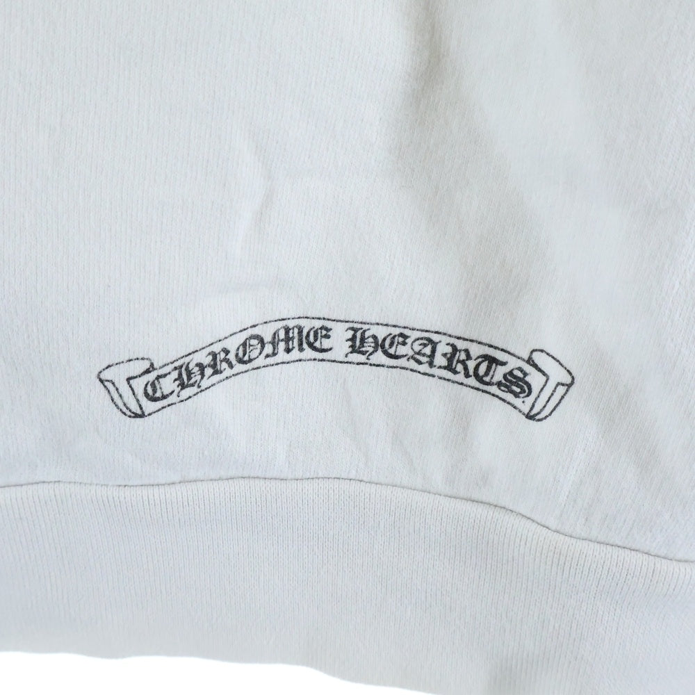 CHROME HEARTS(クロムハーツ) Neck Logo Crewneck Sweatshirt ネックロゴ クルーネックスウェットシャツ トレーナー 袖ロゴプリント