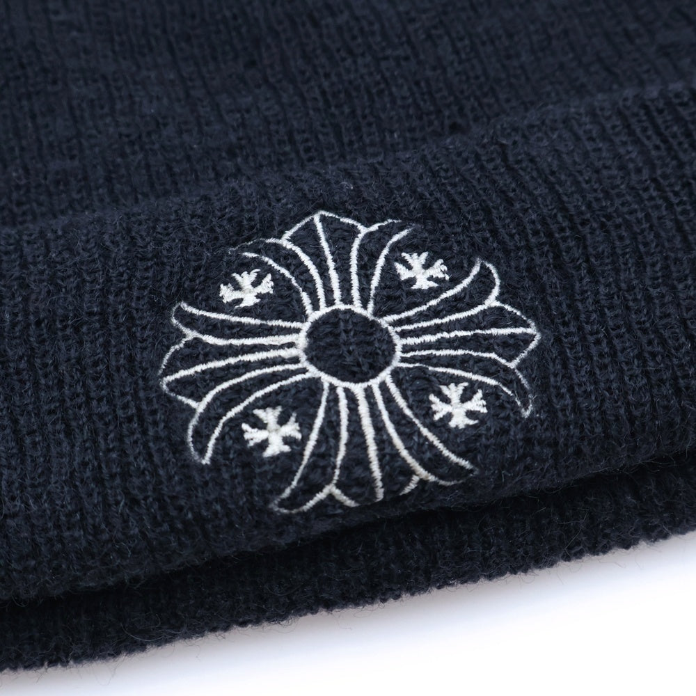 CHROME HEARTS(クロムハーツ) WOOL WATCH CAP CHプラス刺繍ウールビーニー ニットキャップ 帽子 ブラック