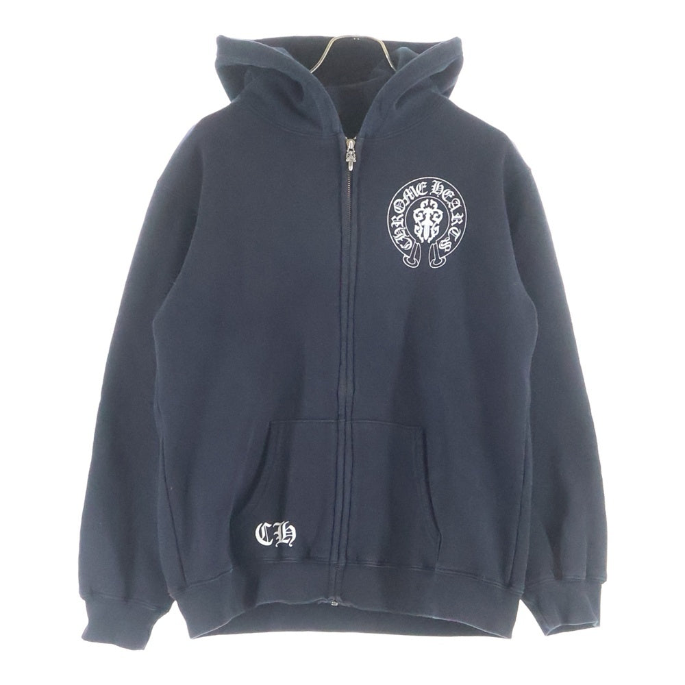 CHROME HEARTS(クロムハーツ) SWTSHRT HD ZIP 裏地サーマル バックアメリカンフラッグ ジップアップパーカー