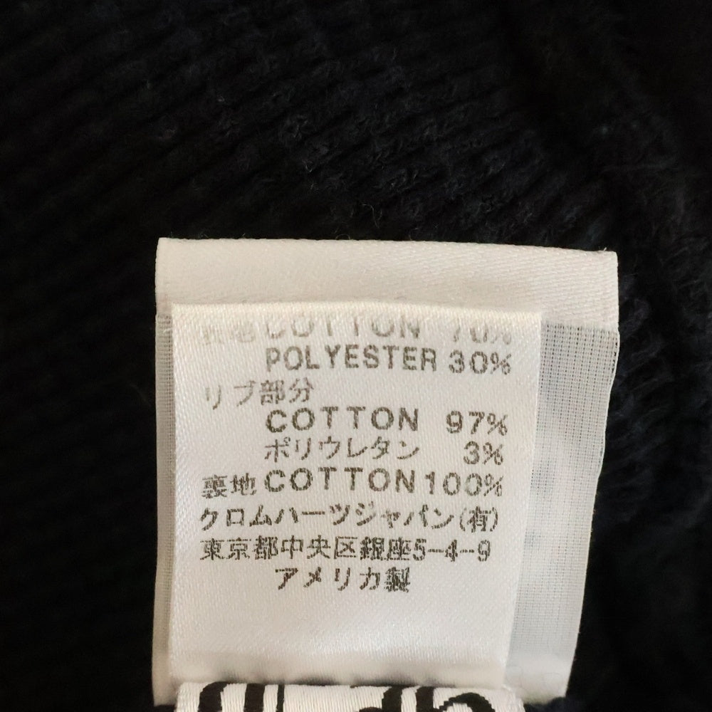 CHROME HEARTS(クロムハーツ) SWTSHRT HD ZIP 裏地サーマル バックアメリカンフラッグ ジップアップパーカー