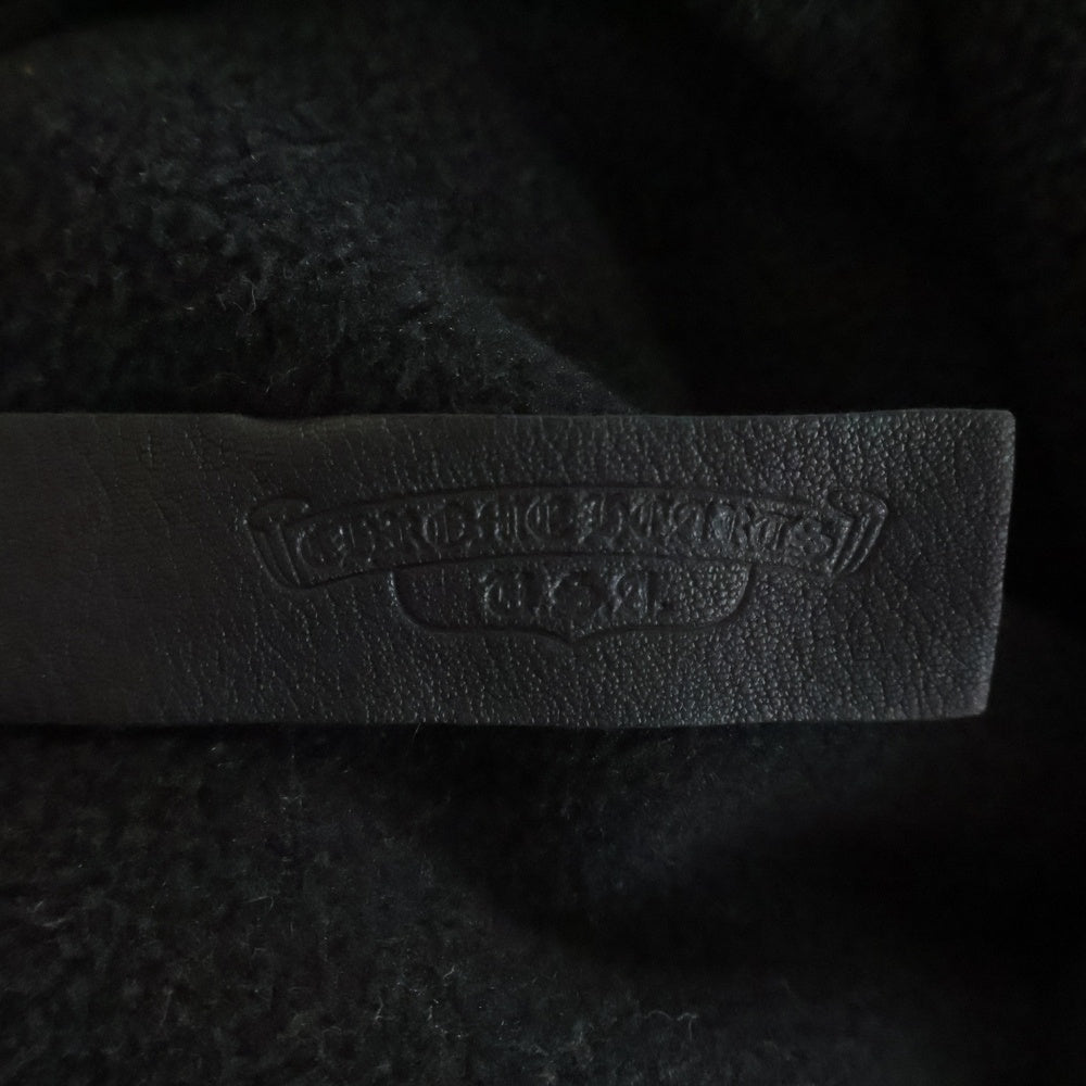 CHROME HEARTS(クロムハーツ) YNT U DETENT HDPL FLC クロスボールボタンプルオーバーフリースパーカー