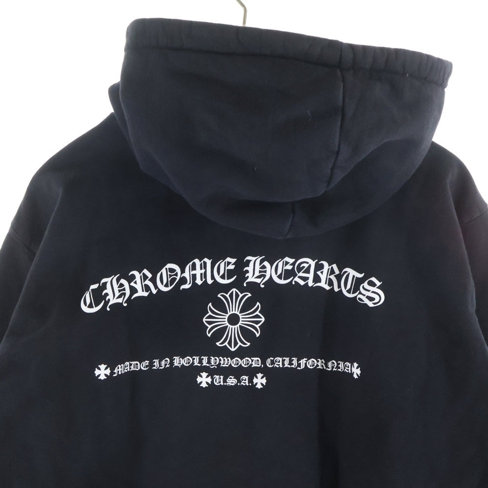 CHROME HEARTS(クロムハーツ) THRML HD ZIP 裏地サーマル バックCHプラスロゴプリント ジップアップパーカー