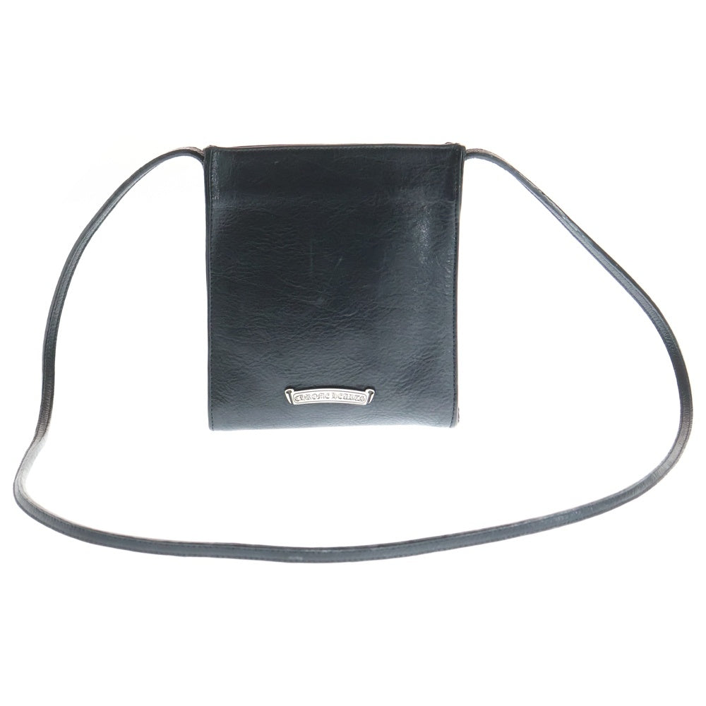 CHROME HEARTS(クロムハーツ) SQ PKT 3CEME CRS スクエアポケット 3クロスパッチレザーショルダーバッグ