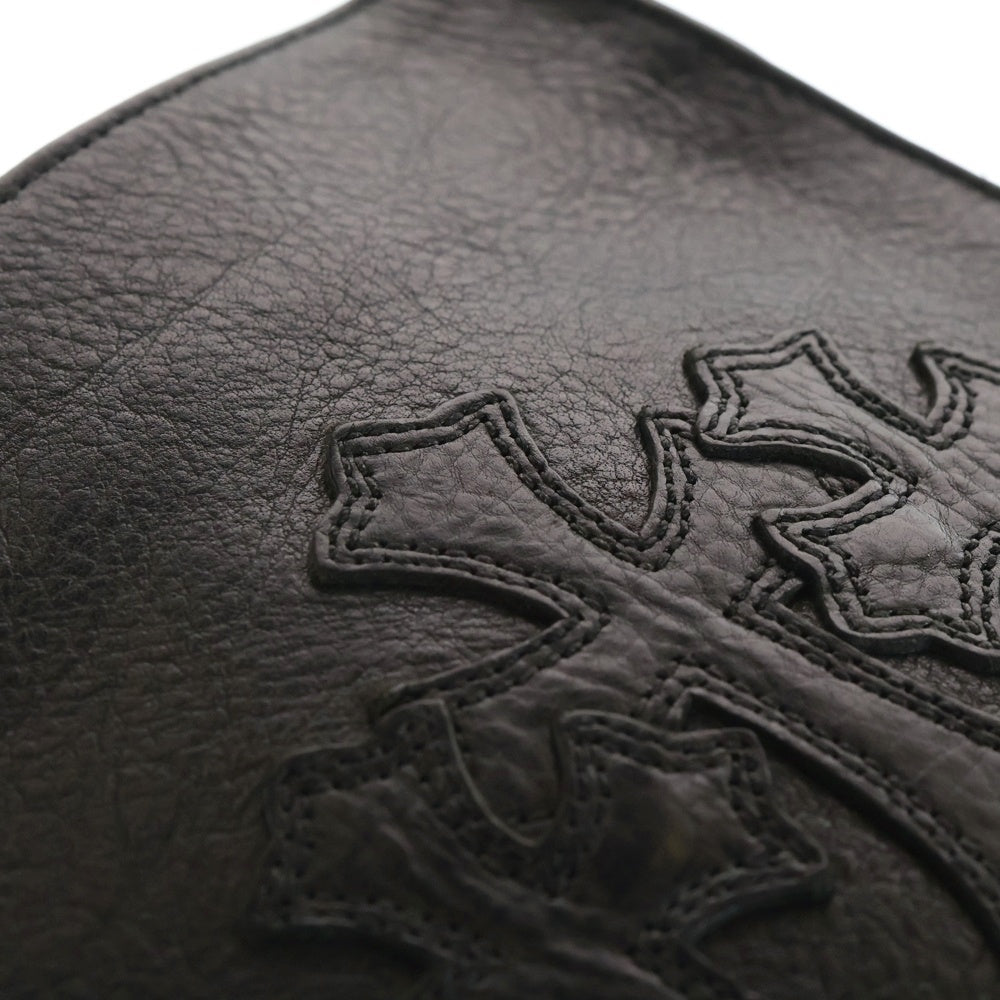CHROME HEARTS(クロムハーツ) SQ PKT 3CEME CRS スクエアポケット 3クロスパッチレザーショルダーバッグ
