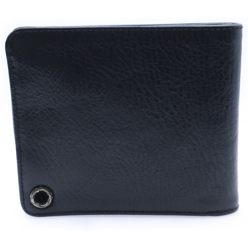 CHROME HEARTS(クロムハーツ) 1SNAP 1スナップ クロス ボールボタン レザーウォレット 財布 ブラック BCA361