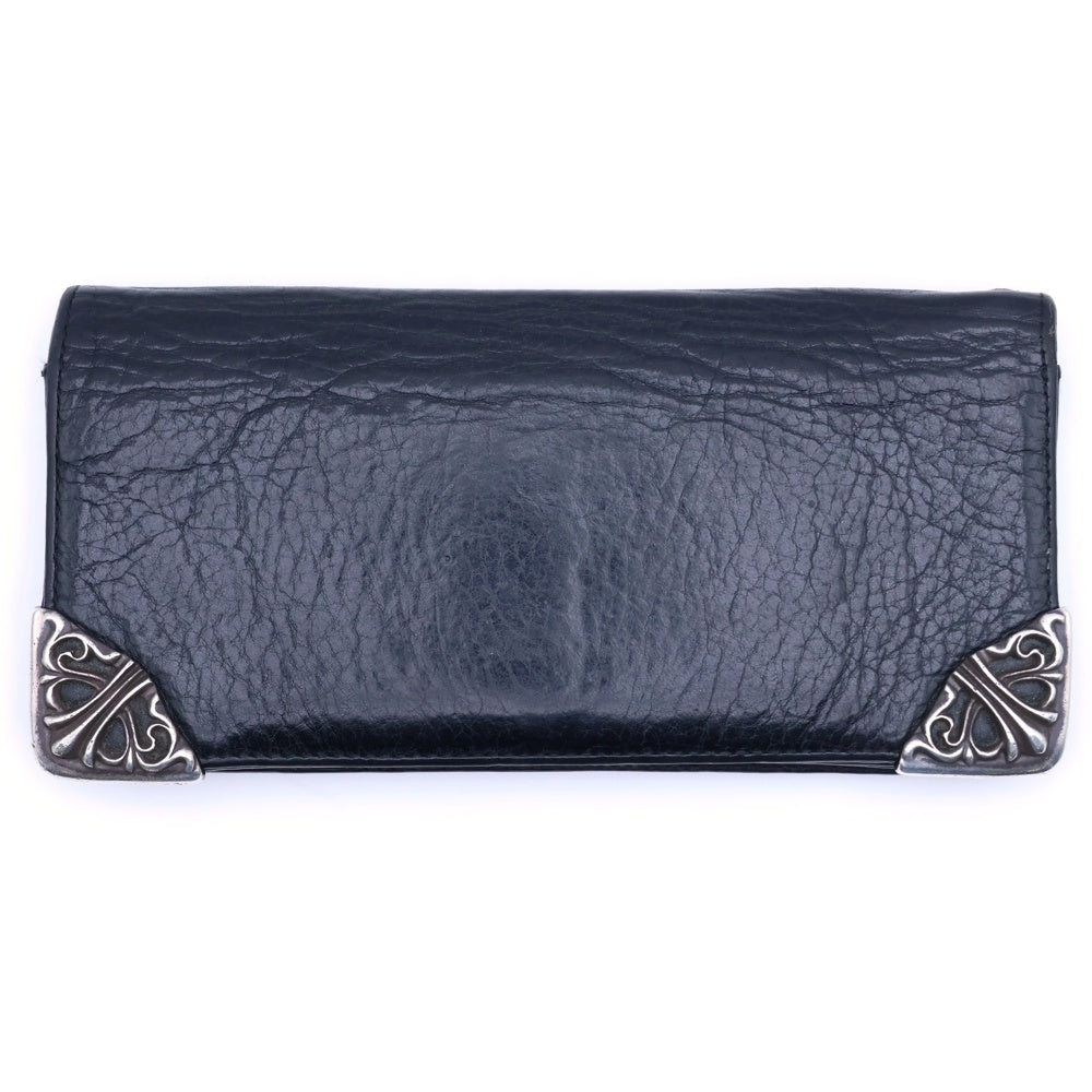 CHROME HEARTS(クロムハーツ) LNG SNGL FLD TIPS シングルフォールド レザーウォレット 財布 ブラック BCA380
