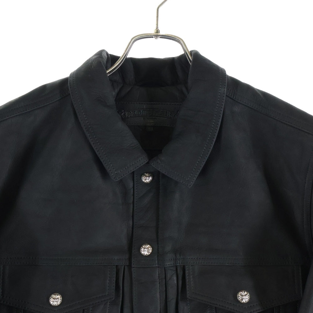 CHROME HEARTS(クロムハーツ) WHIPLASH LEATHER JACKET ウィップラッシュ 裏地キルティングレザージャケット ブルゾン
