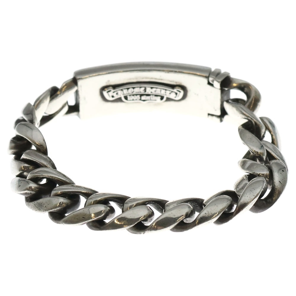 CHROME HEARTS(クロムハーツ) ID FLRL HEART/フローラルハートIDクラシックリンク シルバーブレスレット 14LINK シルバー