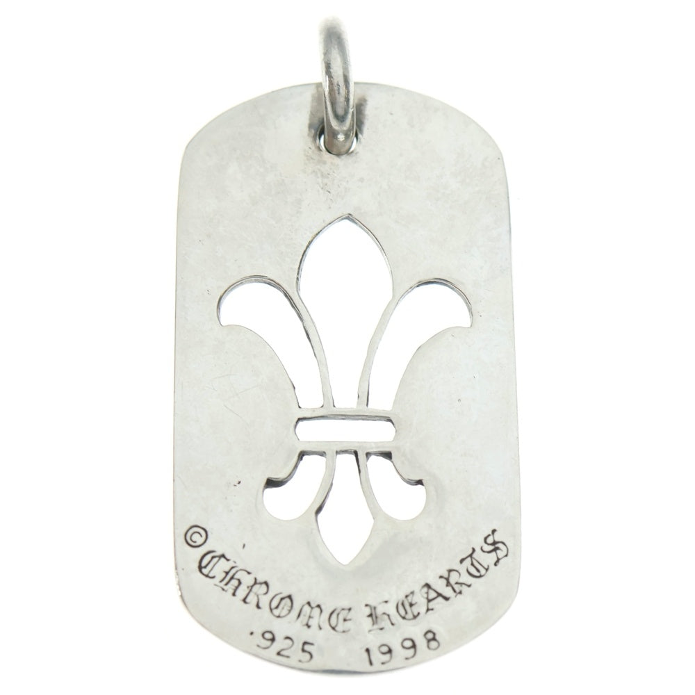 CHROME HEARTS(クロムハーツ) D TAG LRG ラージドッグタグ BSフレアラージドッグタグネックレストップ シルバー