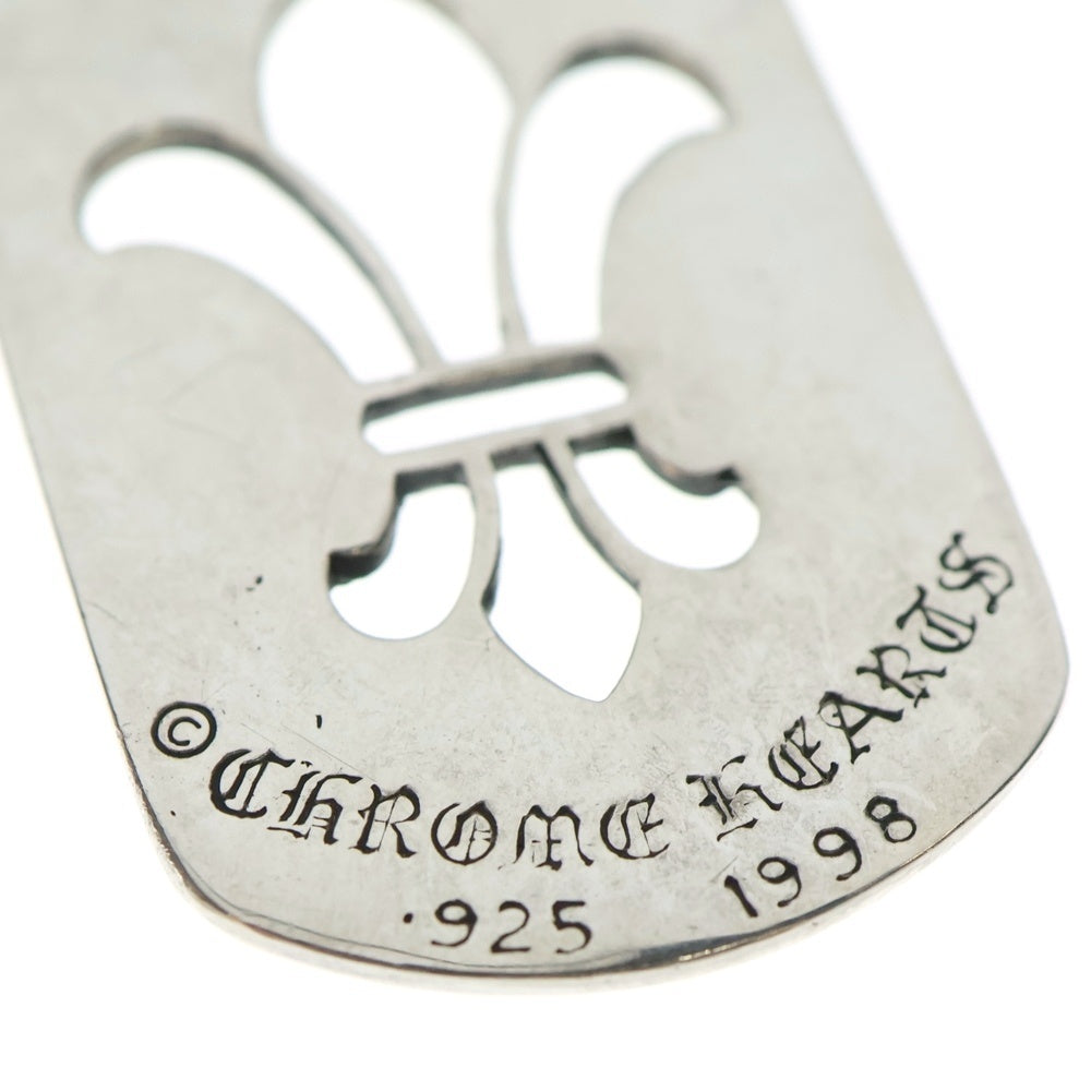 CHROME HEARTS(クロムハーツ) D TAG LRG ラージドッグタグ BSフレアラージドッグタグネックレストップ シルバー