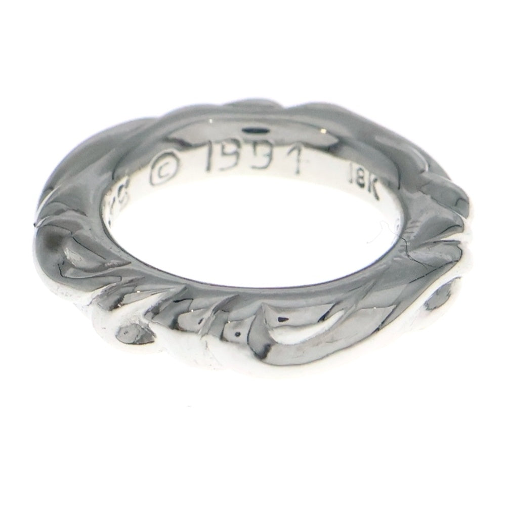 CHROME HEARTS(クロムハーツ) 18KWG SCRL BAND スクロールバンド ホワイトゴールドリング