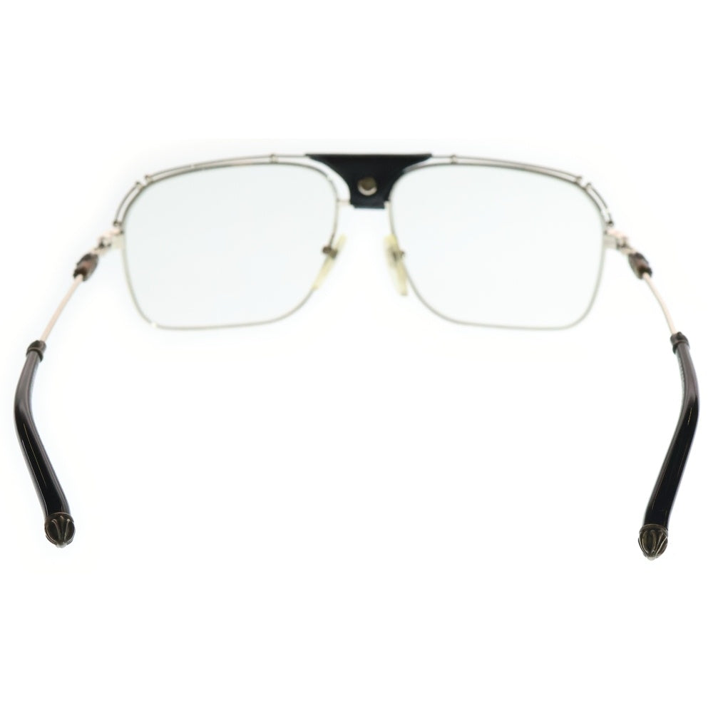 CHROME HEARTS(クロムハーツ) KUFANNAW I ダブルブリッジ サングラス ブラック/シルバー