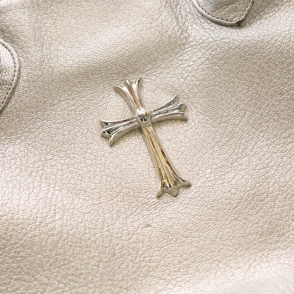 CHROME HEARTS(クロムハーツ) LADY LYNN ラージクロス装飾 レザートートバッグ レディース