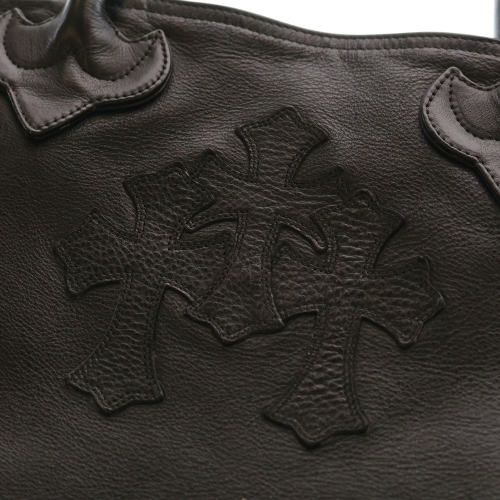 CHROME HEARTS(クロムハーツ) TOTE W SNP 3CEME 3セメタリートート レザートートバッグ レディース
