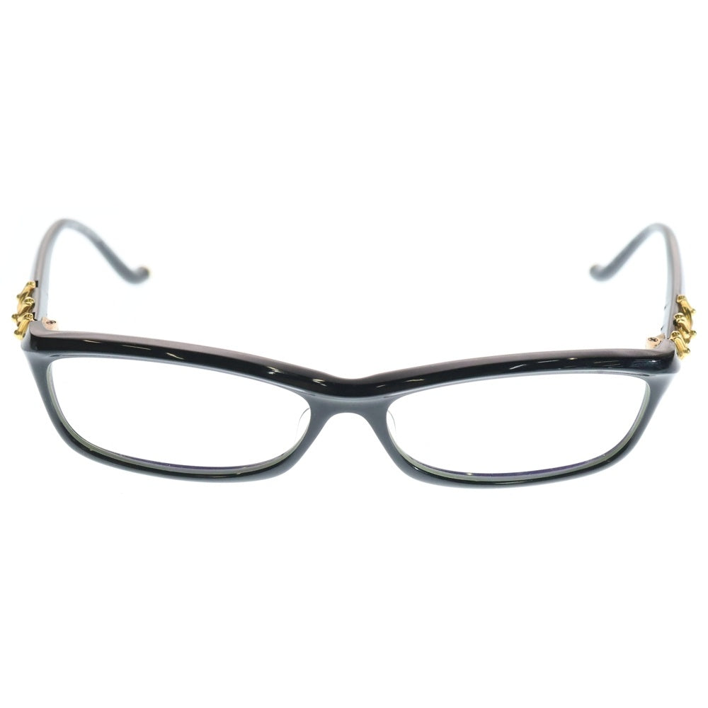 CHROME HEARTS(クロムハーツ) BEARDED BABY-A ビールデッドベイビー メガネ アイウェア 眼鏡 ブラック/ゴールド