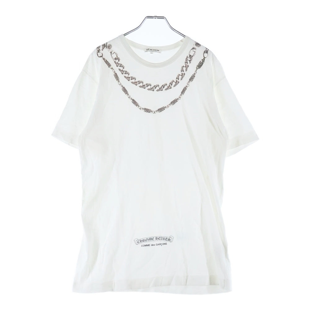 CHROME HEARTS(クロムハーツ) ×COMME des GARCONS コムデギャルソン ファンシー ローラー 半袖Tシャツ カットソー ホワイト