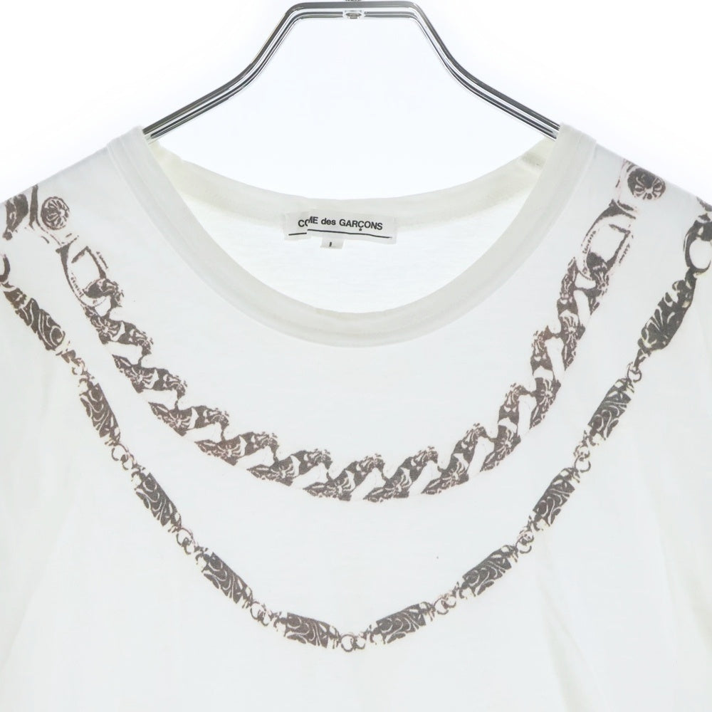 CHROME HEARTS(クロムハーツ) ×COMME des GARCONS コムデギャルソン ファンシー ローラー 半袖Tシャツ カットソー ホワイト