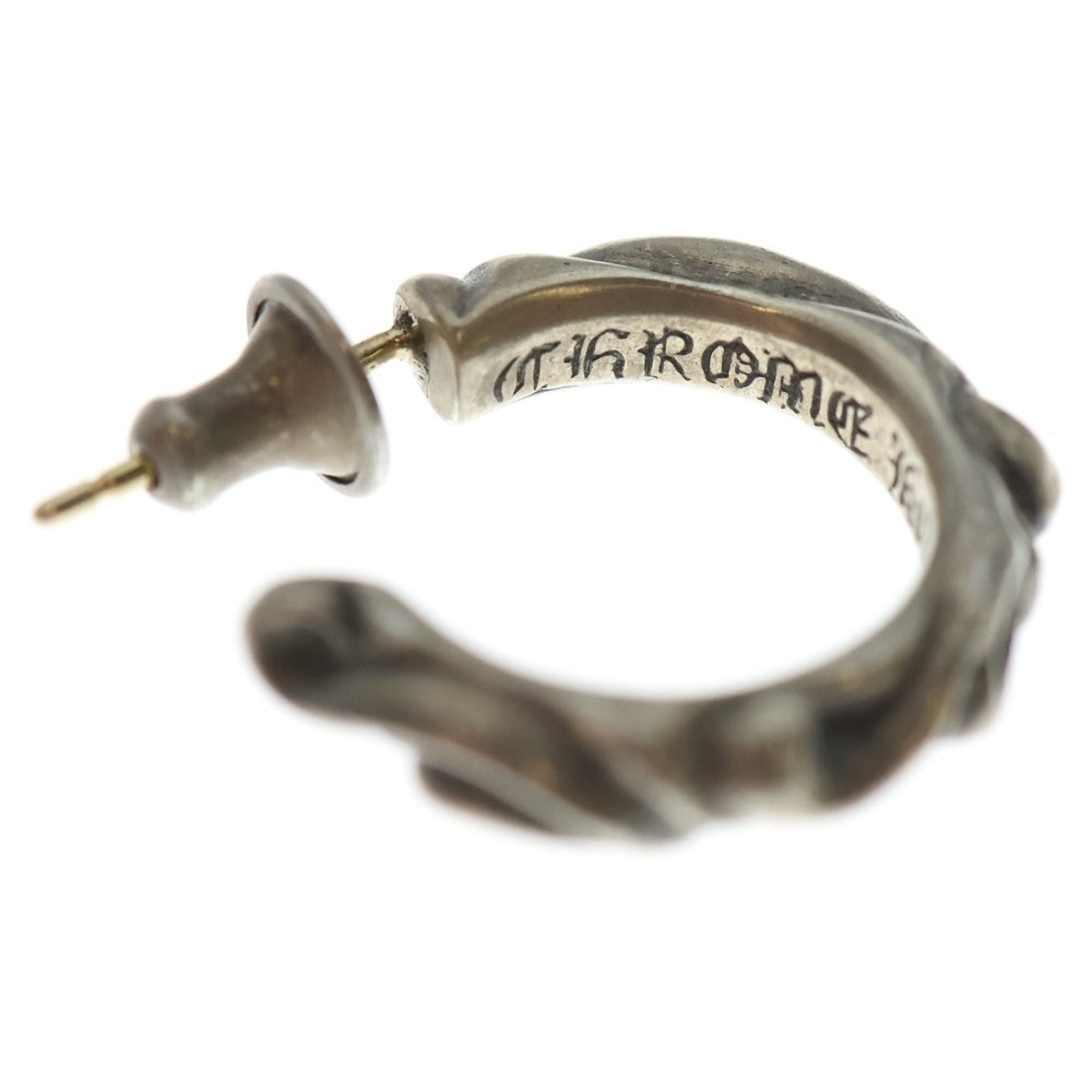 CHROME HEARTS(クロムハーツ) HOOP SCROOL 1 スクロールフープ シルバーピアス