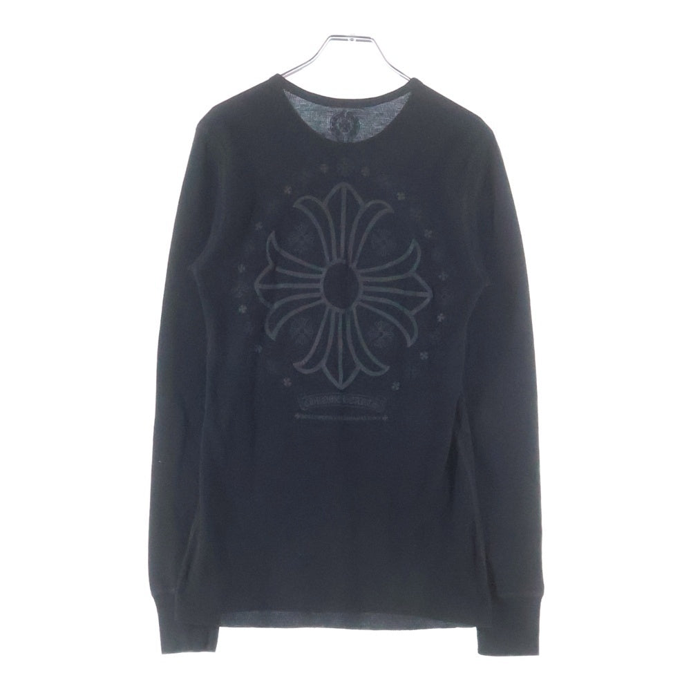 CHROME HEARTS(クロムハーツ) OLD CH L S CHプラスプリント サーマル長袖カットソー ブラック