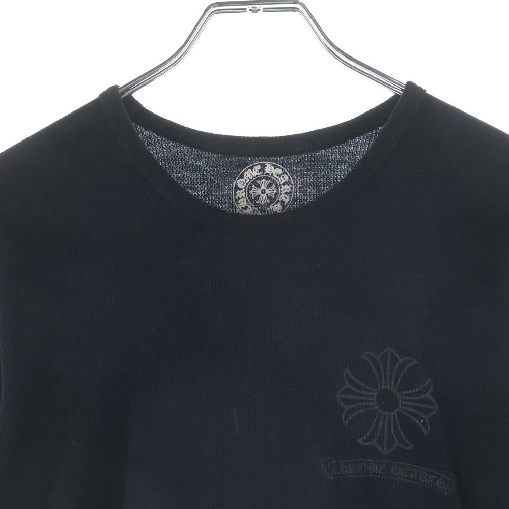 CHROME HEARTS(クロムハーツ) OLD CH L S CHプラスプリント サーマル長袖カットソー ブラック