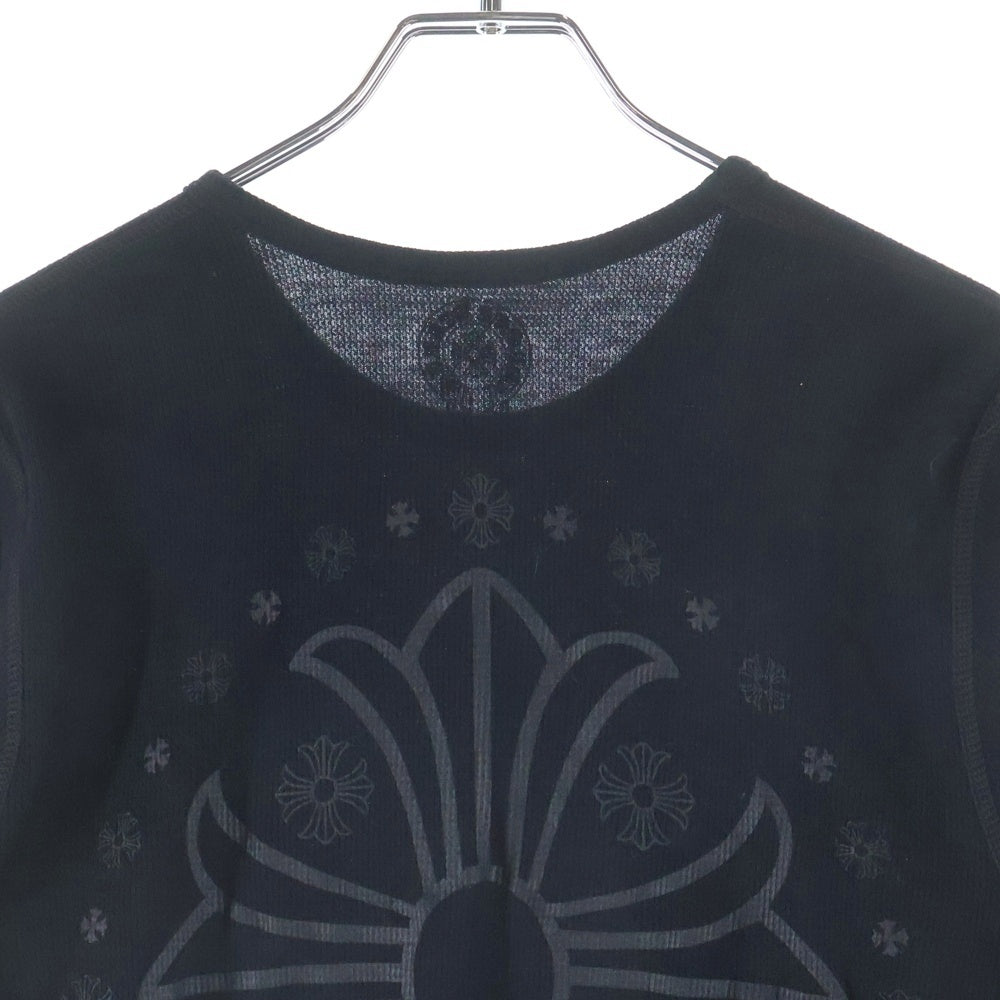 CHROME HEARTS(クロムハーツ) OLD CH L S CHプラスプリント サーマル長袖カットソー ブラック