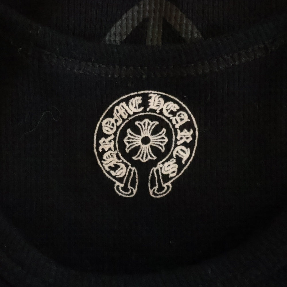 CHROME HEARTS(クロムハーツ) OLD CH L S CHプラスプリント サーマル長袖カットソー ブラック