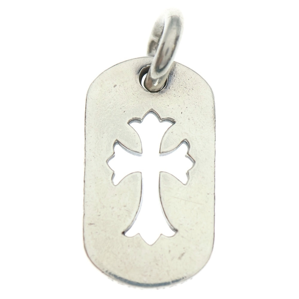 CHROME HEARTS(クロムハーツ) D TAG SML CO CRS カットアウトクロスドッグタグ スモール ペンダントトップ シルバー BCA242