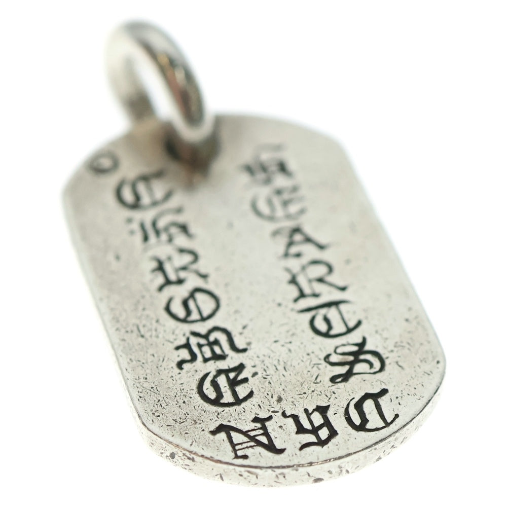 CHROME HEARTS(クロムハーツ) DT SML CO CRS ニューヨーク限定 スモールカットアウトクロス ドッグタグ チャーム ペンダントトップ シルバー