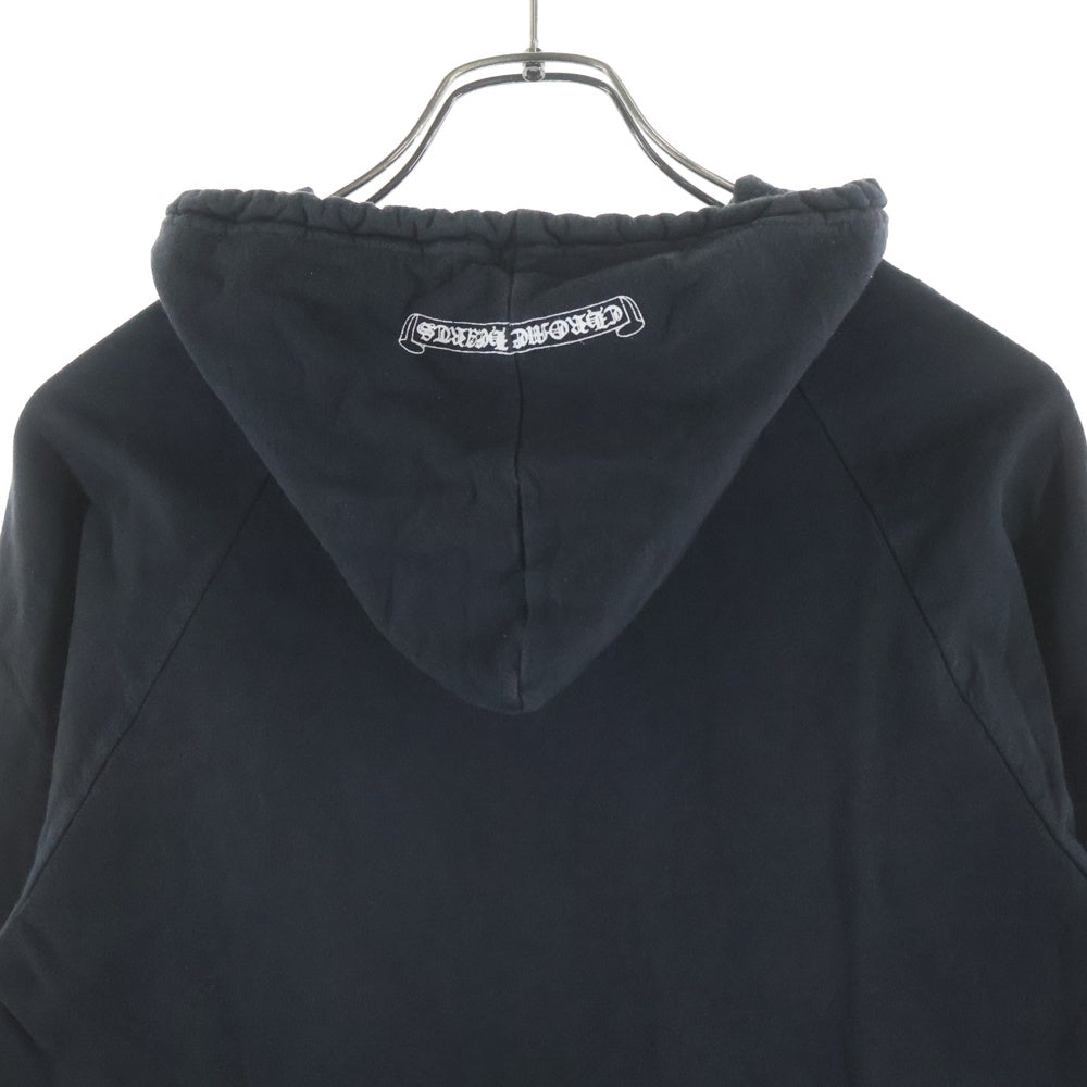 CHROME HEARTS(クロムハーツ) OLD SWTSHRT HD ZIP 袖フローラルプリントジップパーカー ブラック/ホワイト