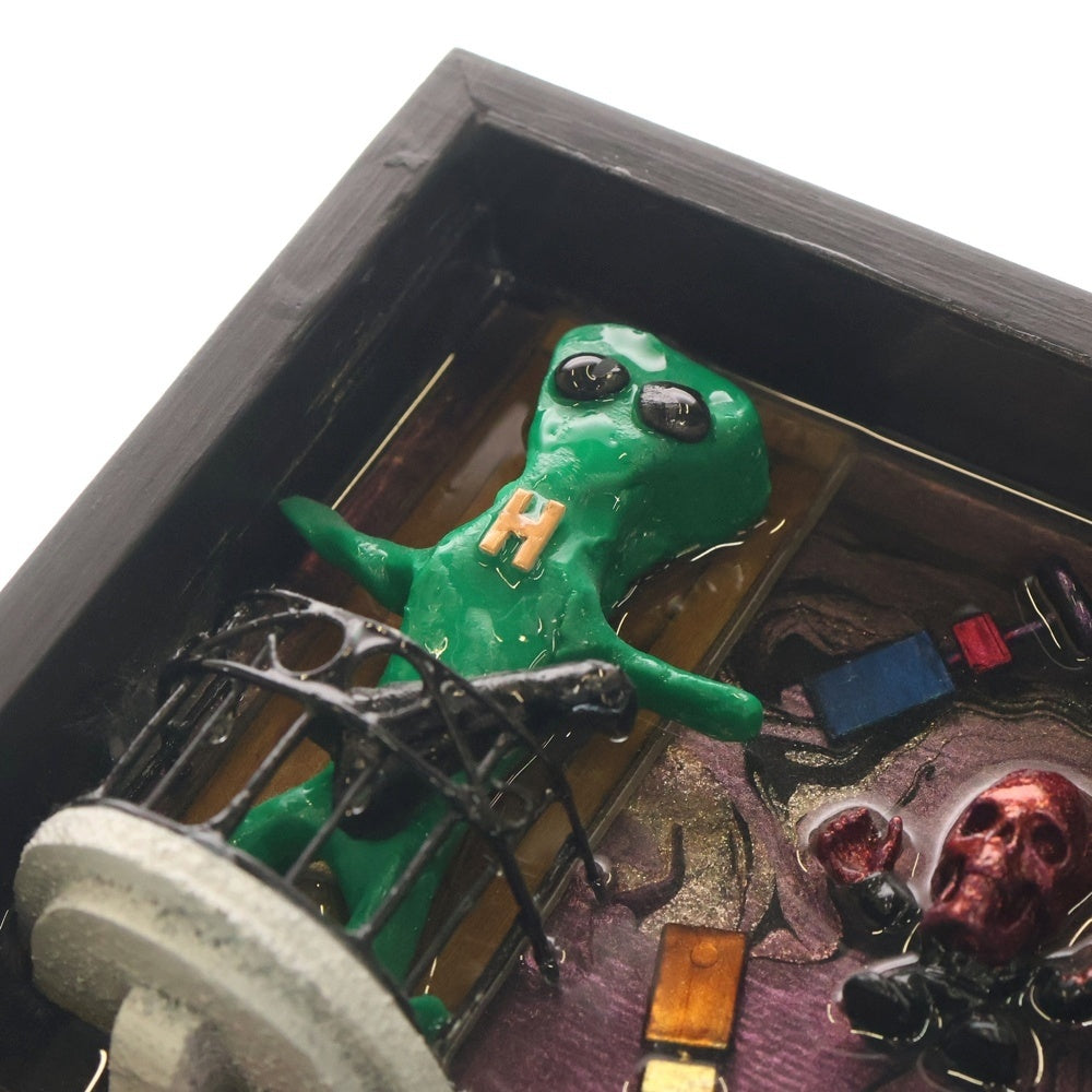 CHROME HEARTS(クロムハーツ) Joe Foti EXHIBITION フォティ ウッドフレームアートオブジェ ブラウン