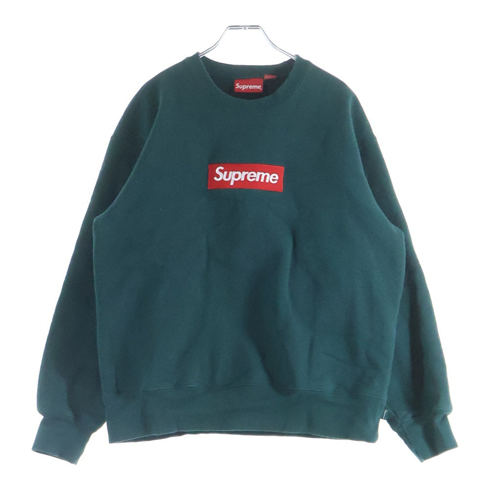 SUPREME(シュプリーム) 22AW Box Logo Crewneck Dark Pine シュプリーム ボックス ロゴ クルーネック グリーン