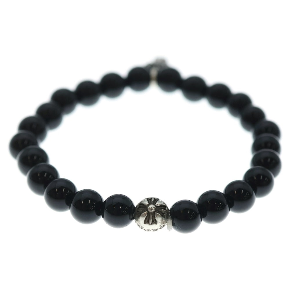 CHROME HEARTS(クロムハーツ) 6mm BEAD 6mmビーズブレス BEAD6mmビーズブレスレット ブラック/シルバー