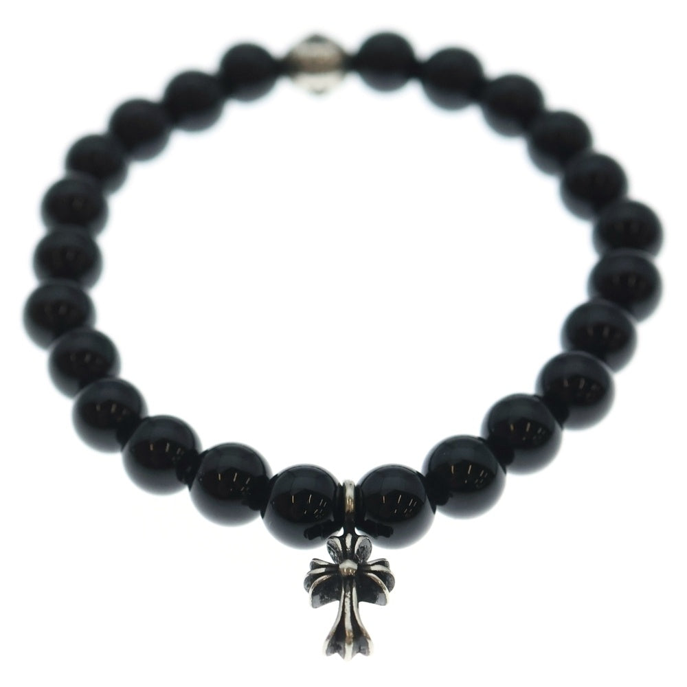 CHROME HEARTS(クロムハーツ) 6mm BEAD 6mmビーズブレス BEAD6mmビーズブレスレット ブラック/シルバー