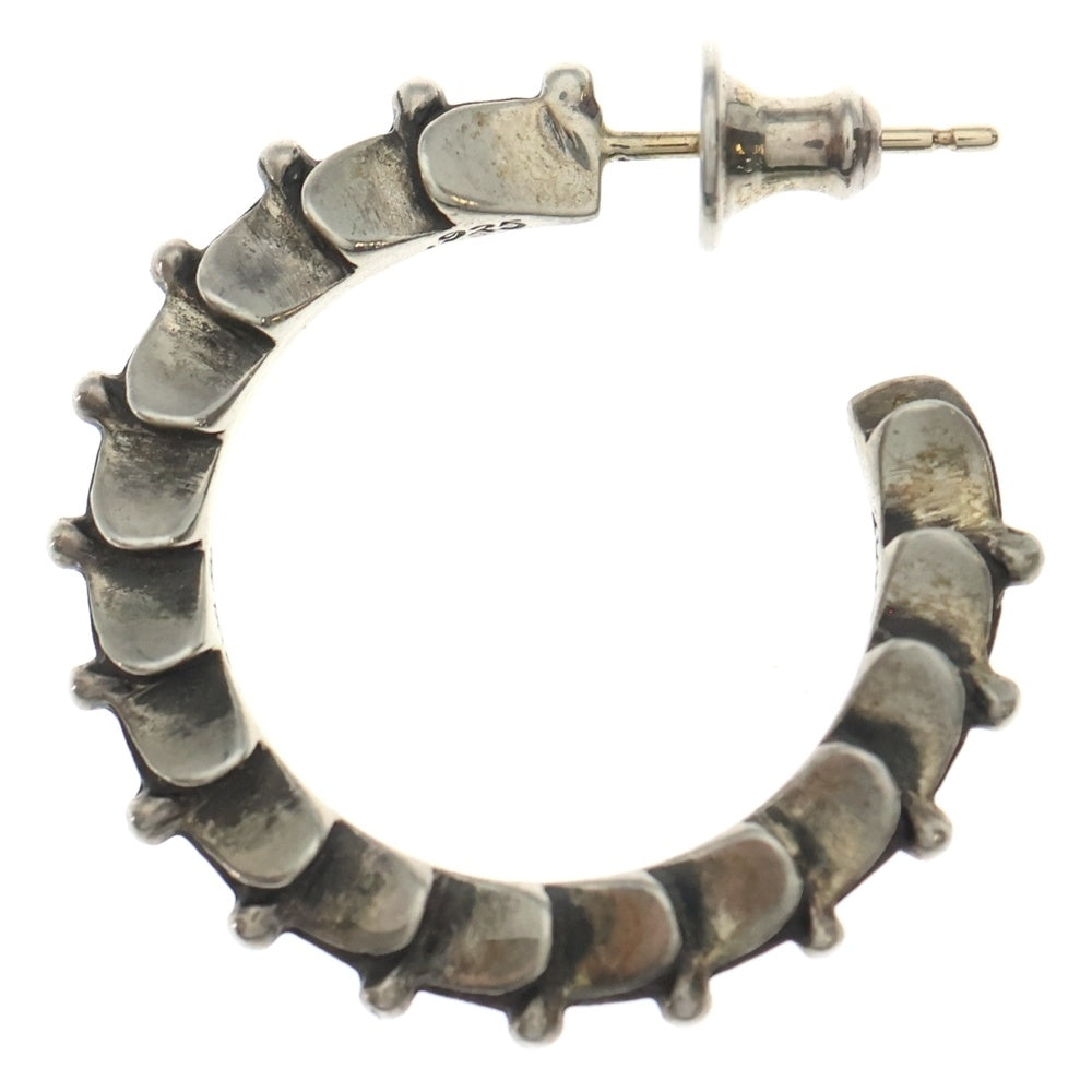 CHROME HEARTS(クロムハーツ) HOOP CRSSTAL クロステイルフープ ピアス シルバー