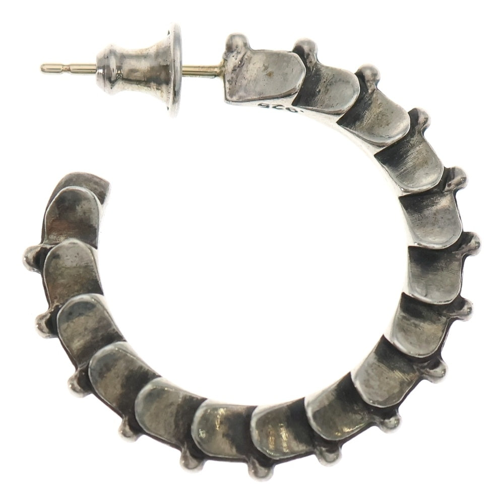 CHROME HEARTS(クロムハーツ) HOOP CRSSTAL クロステイルフープ ピアス シルバー
