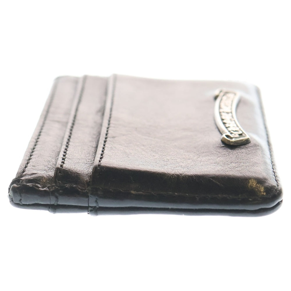 CHROME HEARTS(クロムハーツ) DOUBLE SIDE ダブルサイド スクロールラベル付レザーカードケース