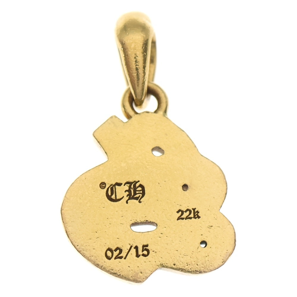 CHROME HEARTS(クロムハーツ) 22K ALPHABET CHARM アルファベットチャーム Sイニシャルチャーム ゴールドネックレストップ
