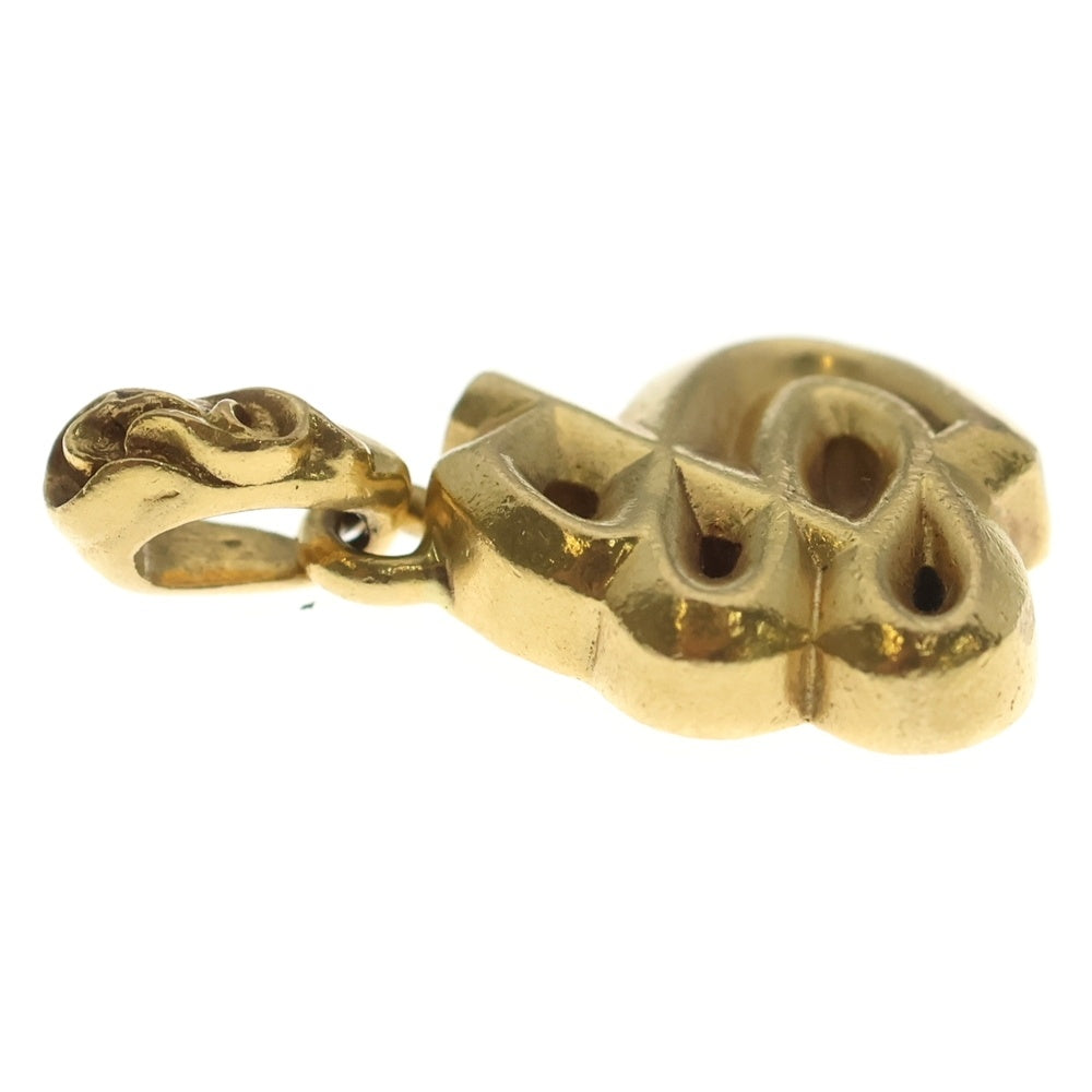 CHROME HEARTS(クロムハーツ) 22K ALPHABET CHARM アルファベットチャーム Sイニシャルチャーム ゴールドネックレストップ