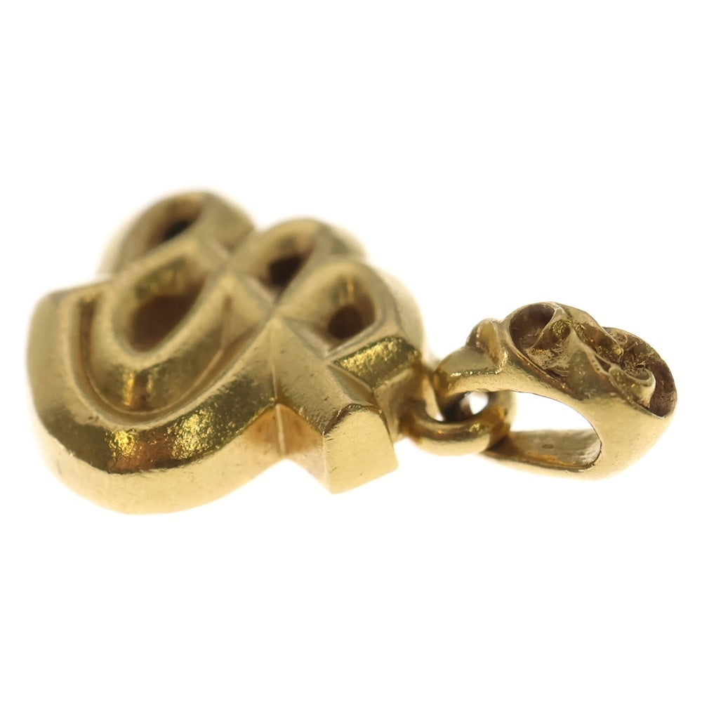 CHROME HEARTS(クロムハーツ) 22K ALPHABET CHARM アルファベットチャーム Sイニシャルチャーム ゴールドネックレストップ