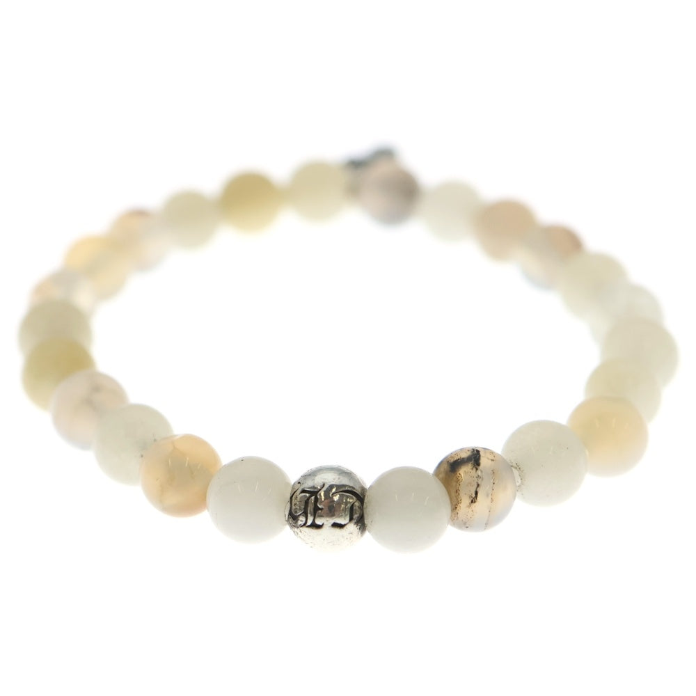 CHROME HEARTS(クロムハーツ) 6mm BEAD 6mmビーズブレス BEAD6mmビーズブレスレット ホワイト/シルバー