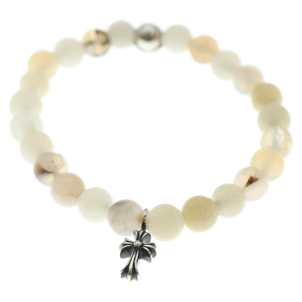 CHROME HEARTS(クロムハーツ) 6mm BEAD 6mmビーズブレス BEAD6mmビーズブレスレット ホワイト/シルバー