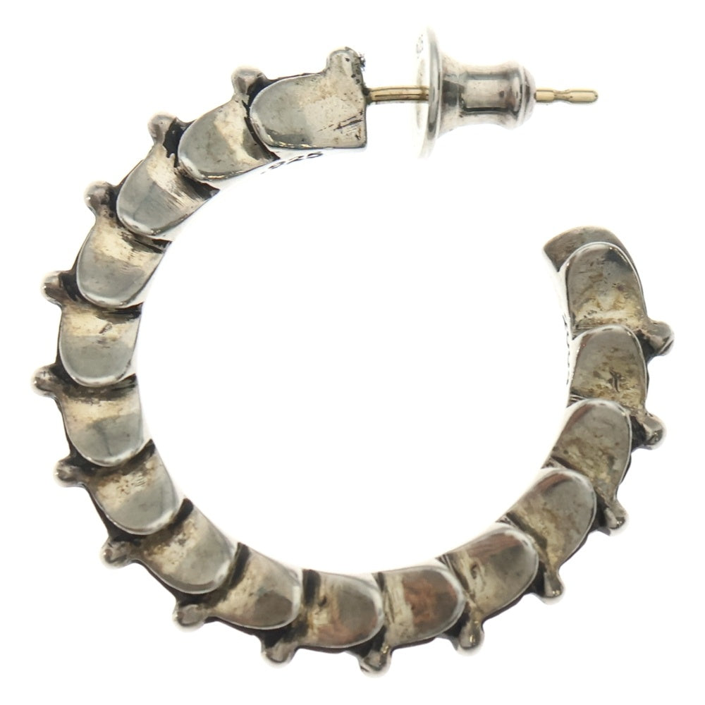 CHROME HEARTS(クロムハーツ) HOOP CRSSTAL クロステイルフープ ピアス シルバー