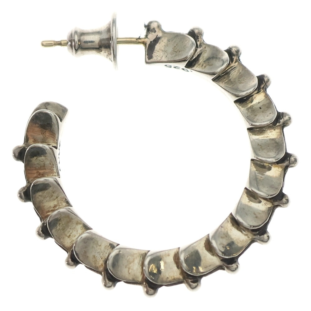 CHROME HEARTS(クロムハーツ) HOOP CRSSTAL クロステイルフープ ピアス シルバー