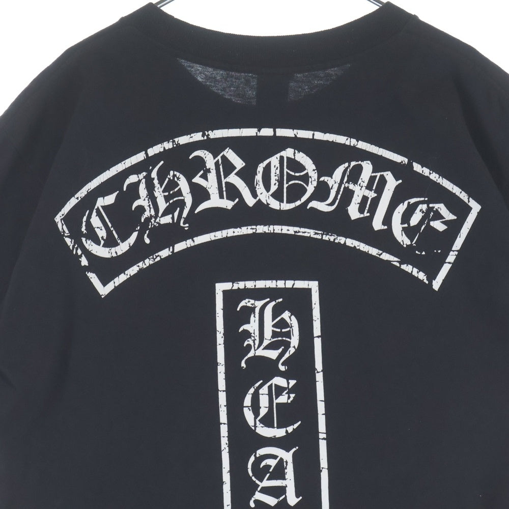CHROME HEARTS(クロムハーツ) T-BAR STAR LOGO ティーバー スタ ロゴプリント 半袖Tシャツ カットソー ブラック