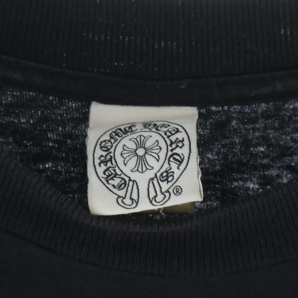 CHROME HEARTS(クロムハーツ) T-BAR STAR LOGO ティーバー スタ ロゴプリント 半袖Tシャツ カットソー ブラック