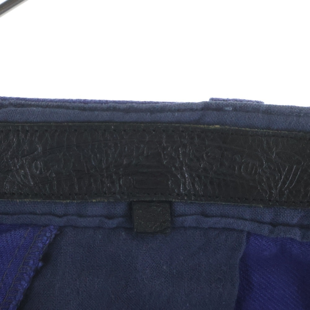 CHROME HEARTS(クロムハーツ) FRENCH WORK PANTS クロスパッチフレンチワークロングパンツ ブルー