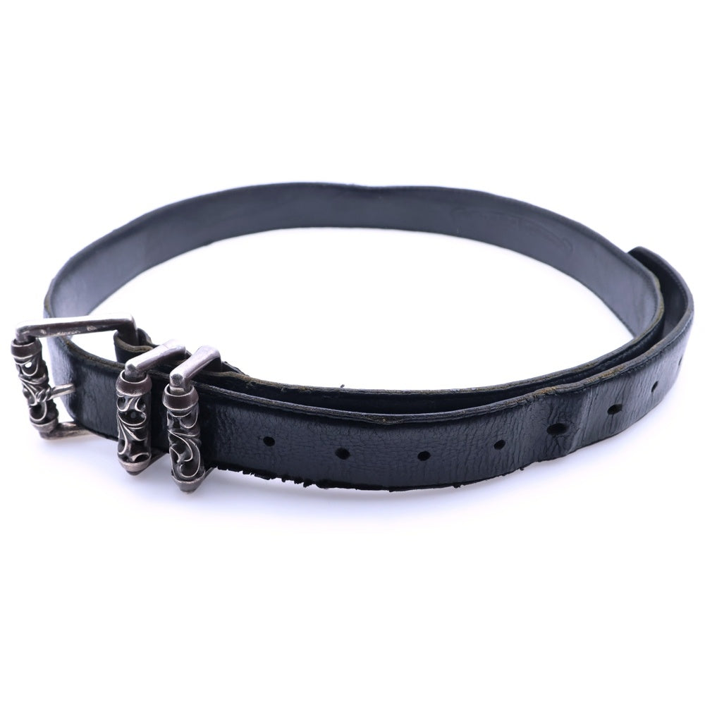 CHROME HEARTS(クロムハーツ) BLT ROLLER 3PC 1.5inch 3PCローラーバックル レザーベルト ブラック