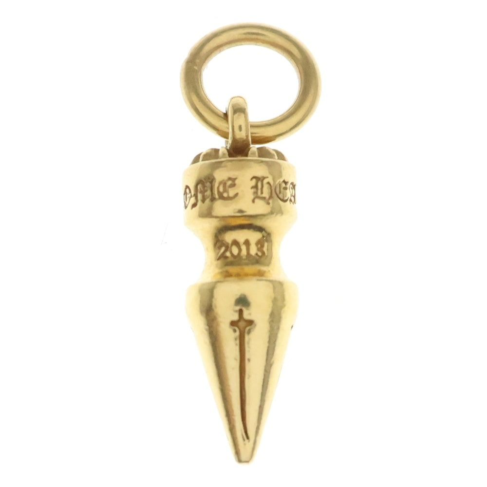 CHROME HEARTS(クロムハーツ) 22K SPIKE CHARM スパイク チャーム ネックレストップ ゴールド
